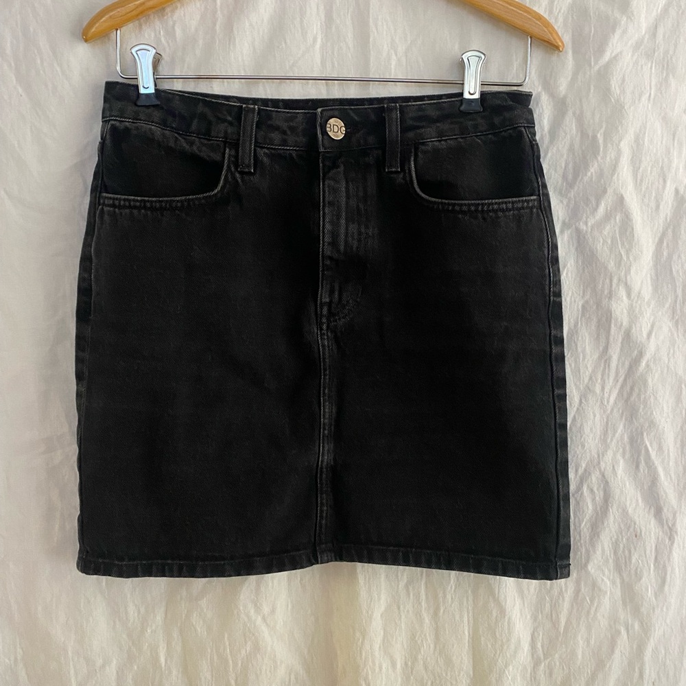 BDG Jet Black Mini Skirt